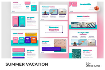 Summer Travel Destination PowerPoint Template